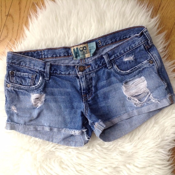 Hco Pants - Hco Distressed Denim Short Shorts Sz 3 Juniors